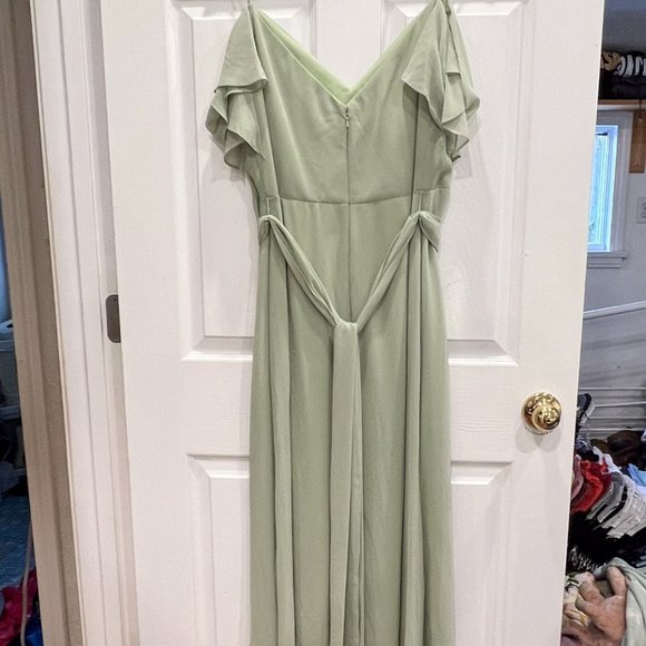 NWT Bill Levkoff Bridsmaid Dress Style 1550 in Pistachio Size 16 - Picture 7 of 15
